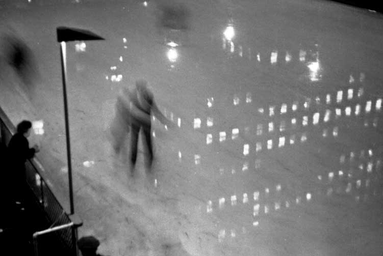 Rockefeller Center Skating Rink at Night, New York City, 1950